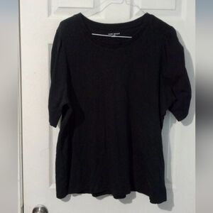 Lane Bryant Essential Black Short Sleeve Tee